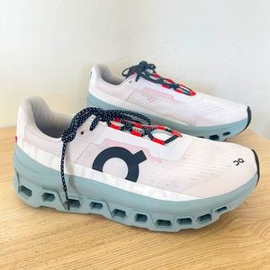 On Cloud CLOUDMONSTER Mens Shoe 10.5 Frost Blue White